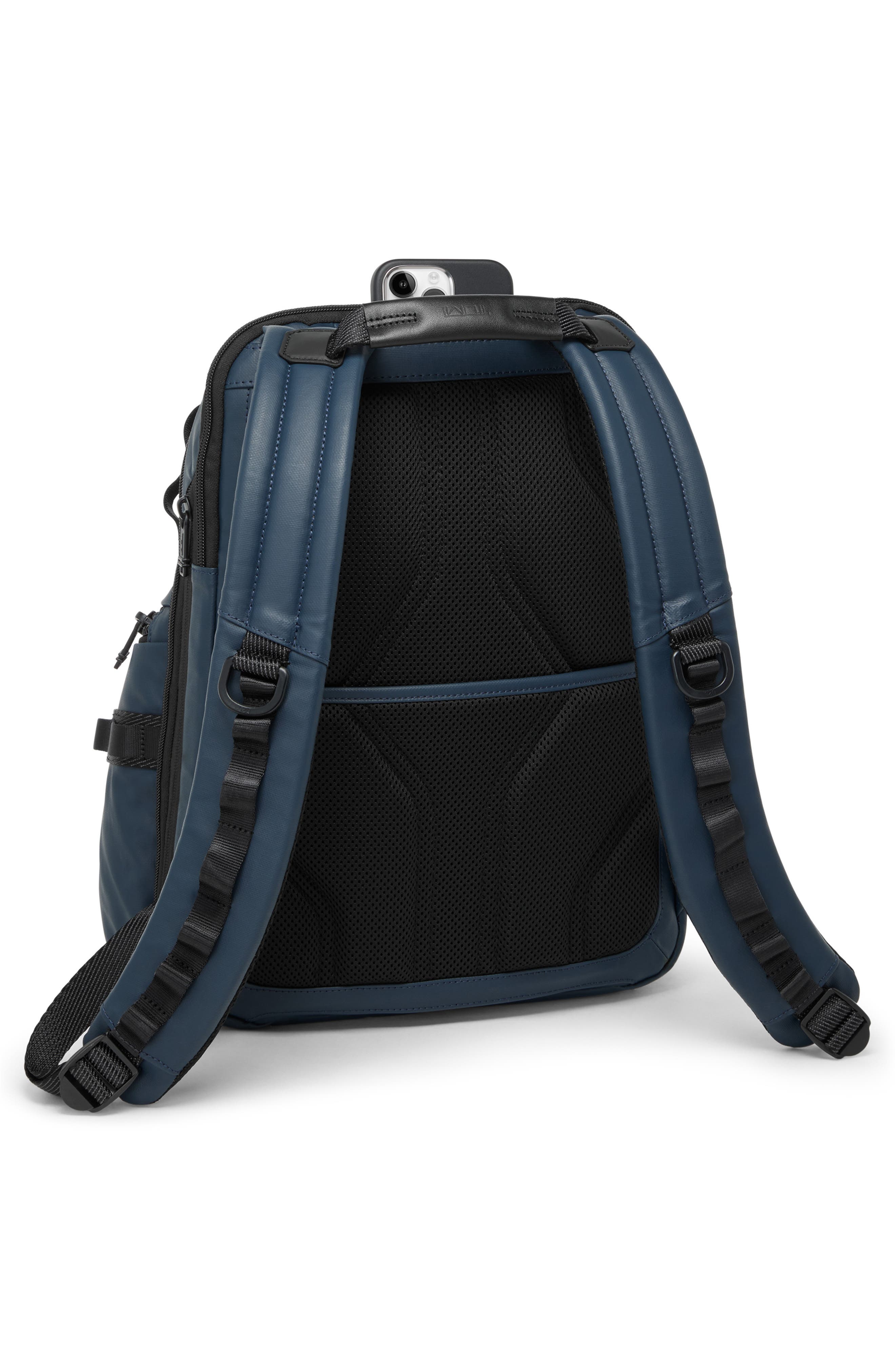 TUMI Alpha Bravo Navigation Backpack, Alternate, color, Navy Coated Canvas