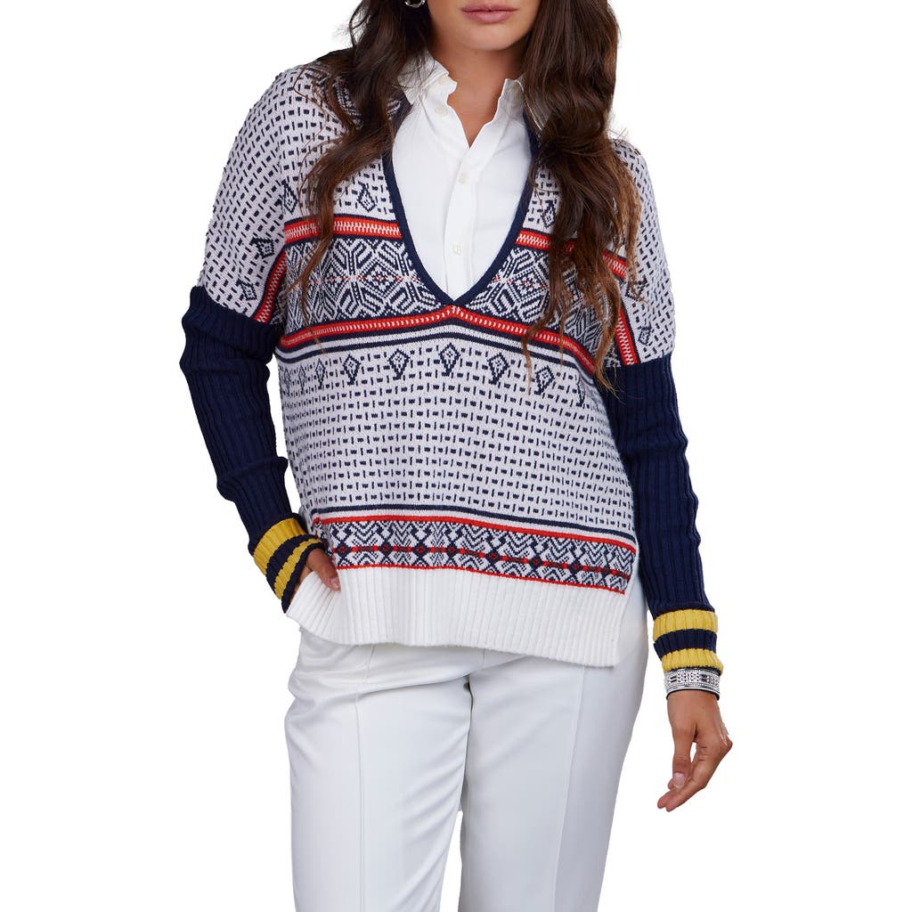 Saachi Nordic Knit Pullover In Black