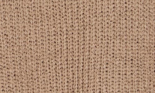 Blu Pepper Open Knit Short Sleeve Top In Brown