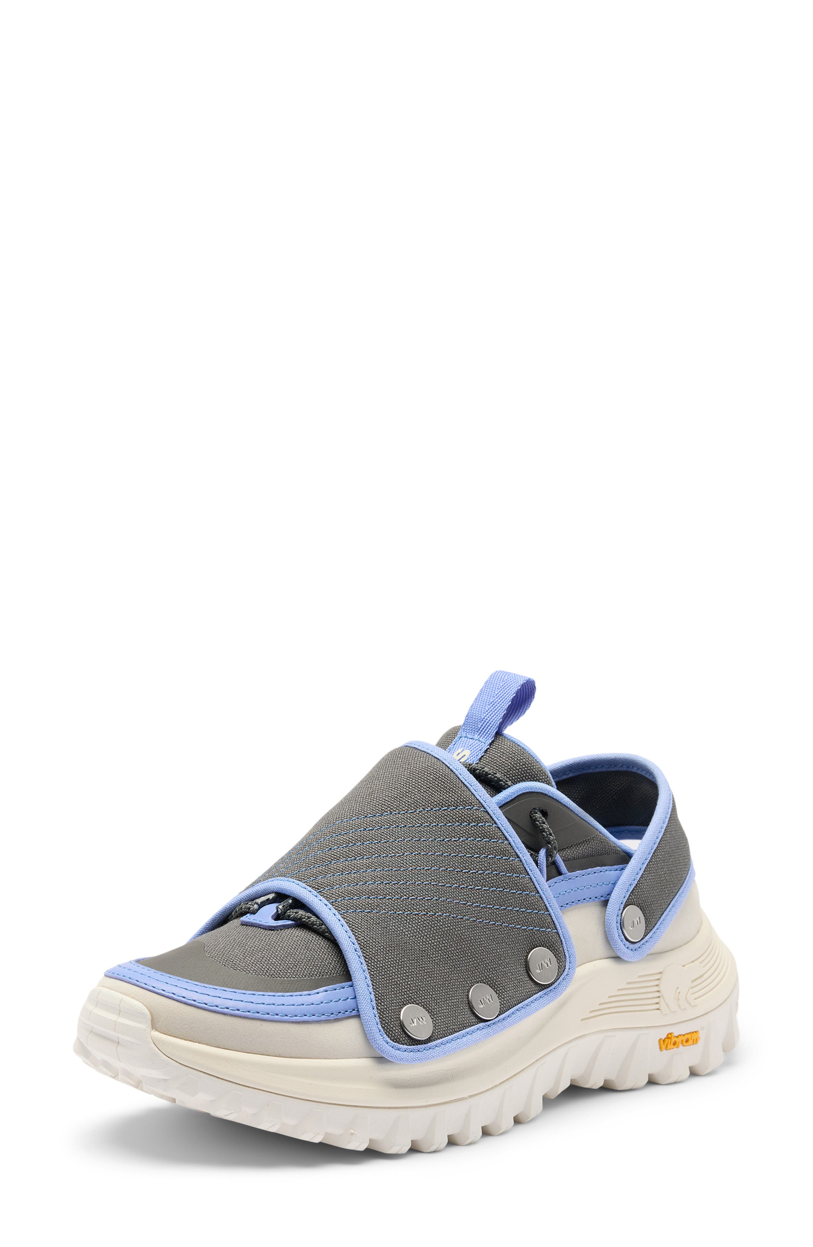 SOREL x Jane Wade Callsign Lug Sole Sneaker Mule, Alternate, color, Carbon Grey/ Chalk