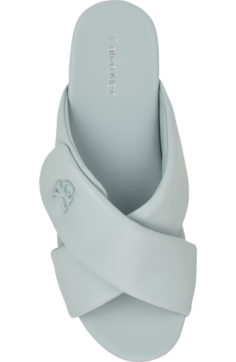 Calvin Klein Renley Slide Sandal, Alternate, color, Light Blue