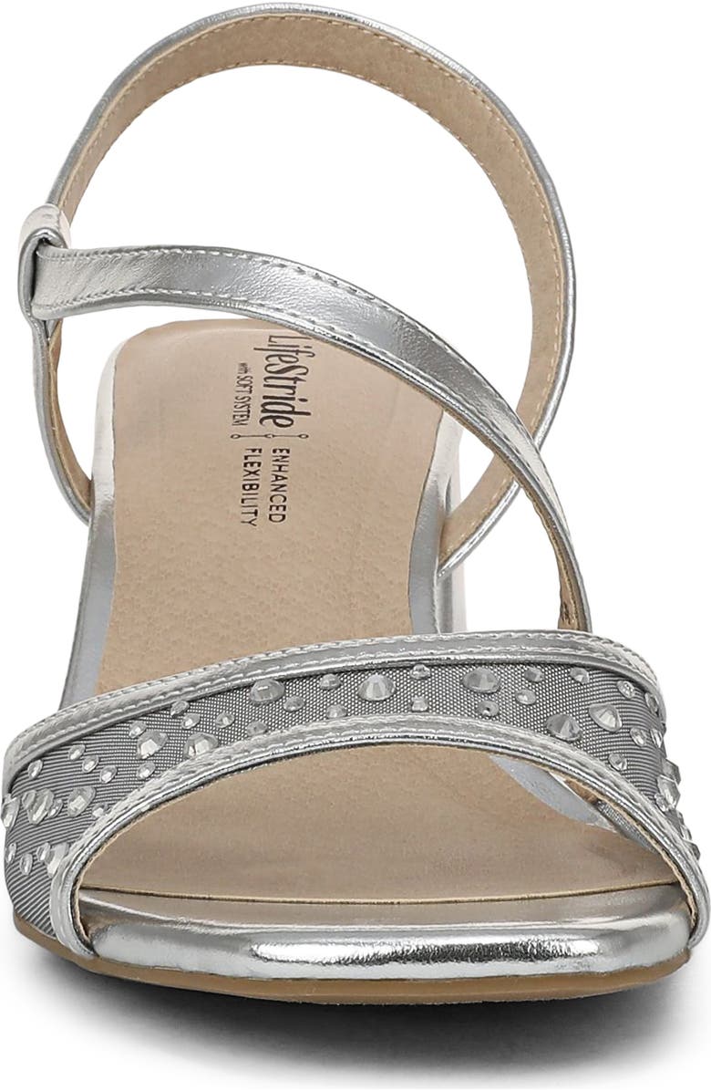 LifeStride Cheyenne Slingback Sandal, Alternate, color, Silver