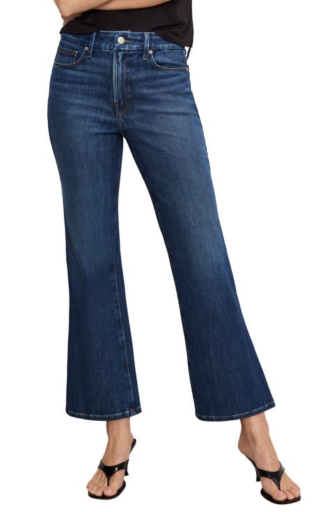 Soft-Tech Good Crop Bootcut Jeans (Indigo977) (Regular & Plus)