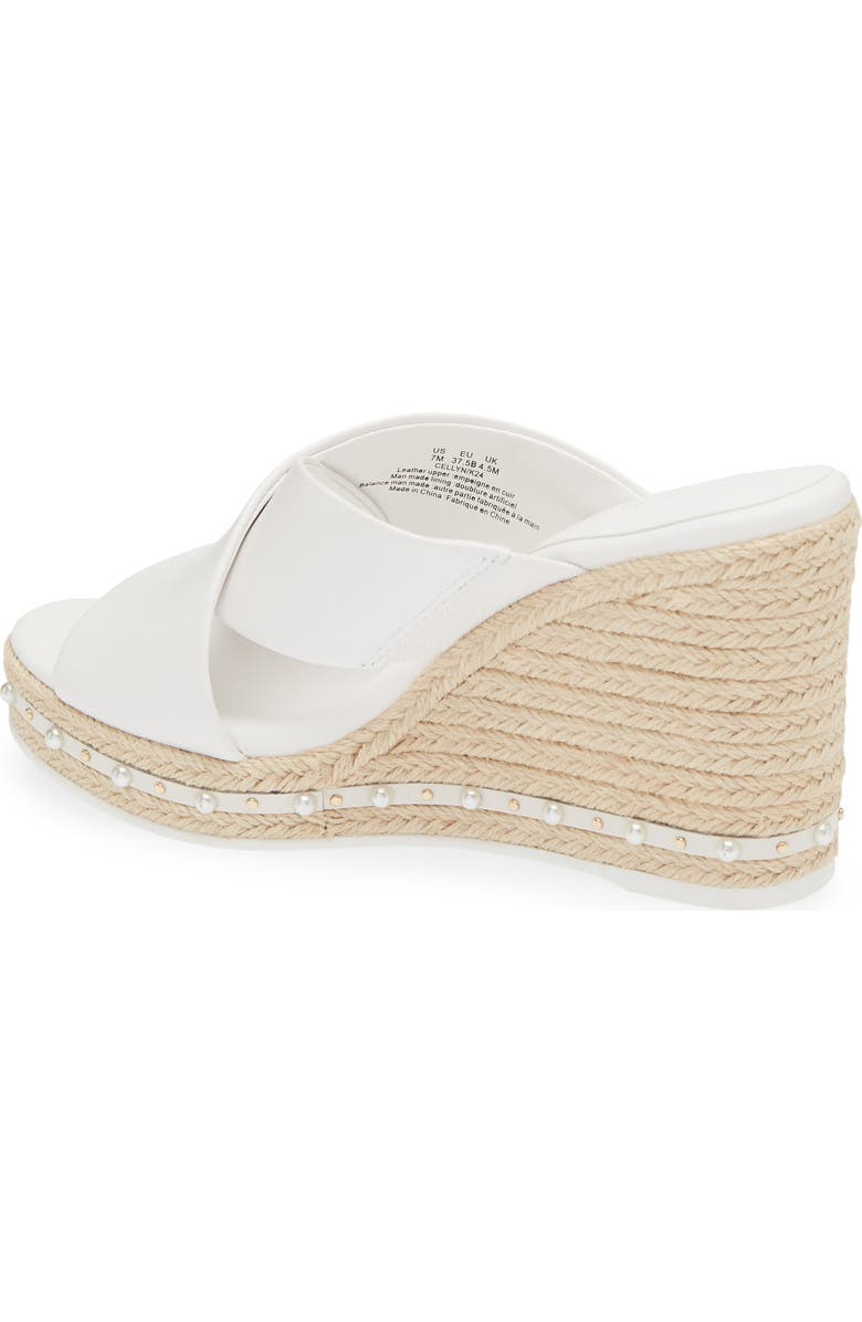 KARL LAGERFELD PARIS Cellyn Wedge Espadrille Sandal, Alternate, color, Bright White
