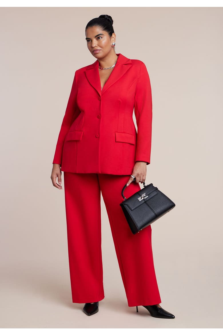 The Ultimate Stretch Nipped Waist Blazer, Alternate, color, BARBADOS CHERRY