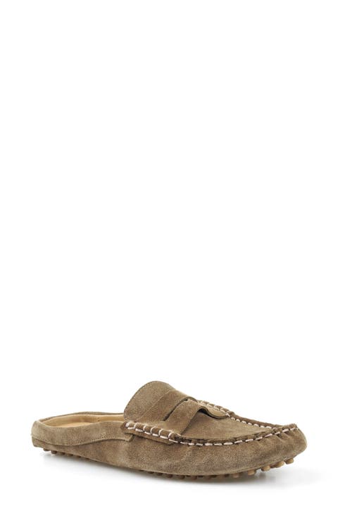 Hawlie Flat Leather Mule