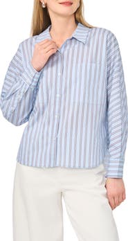 Parker Stripe Long Sleeve Button-Up Shirt