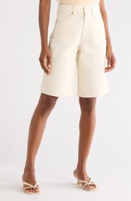 Veronica Beard High Waist Denim Shorts