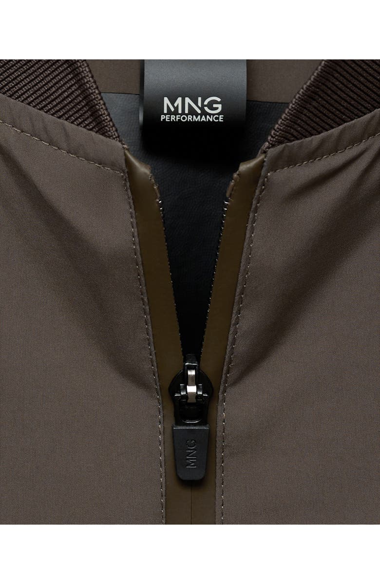 MANGO Waterproof Bomber Jacket, Alternate, color, 