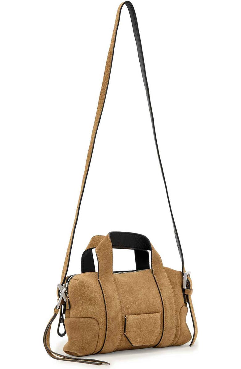 AllSaints Ares S Compact Crossbody Bag, Alternate, color, Biscuit Brown