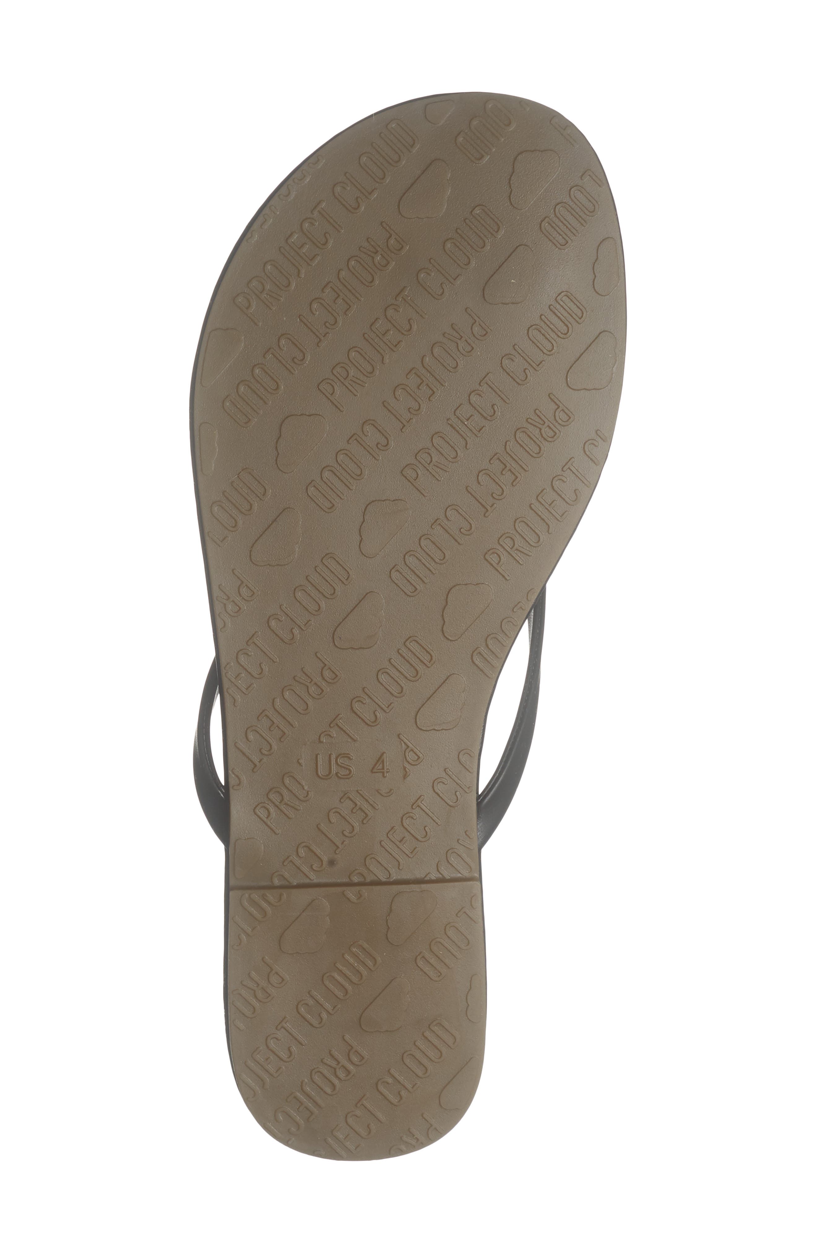 Project Cloud Kids' Little Fountain Flip Flop, Alternate, color, Black