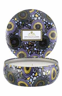 Apple Blue Clover Three-Wick Tin Candle