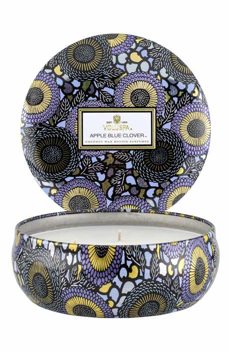 Apple Blue Clover Three-Wick Tin Candle