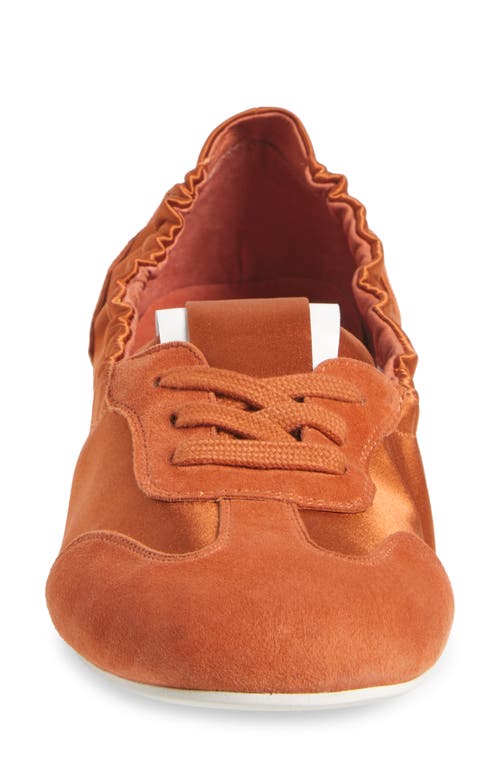 Jeffrey Campbell Stepper Flat In Dusty Orange Combo