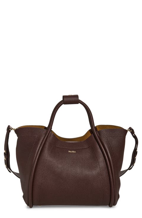 Marine Grained Leather Tote