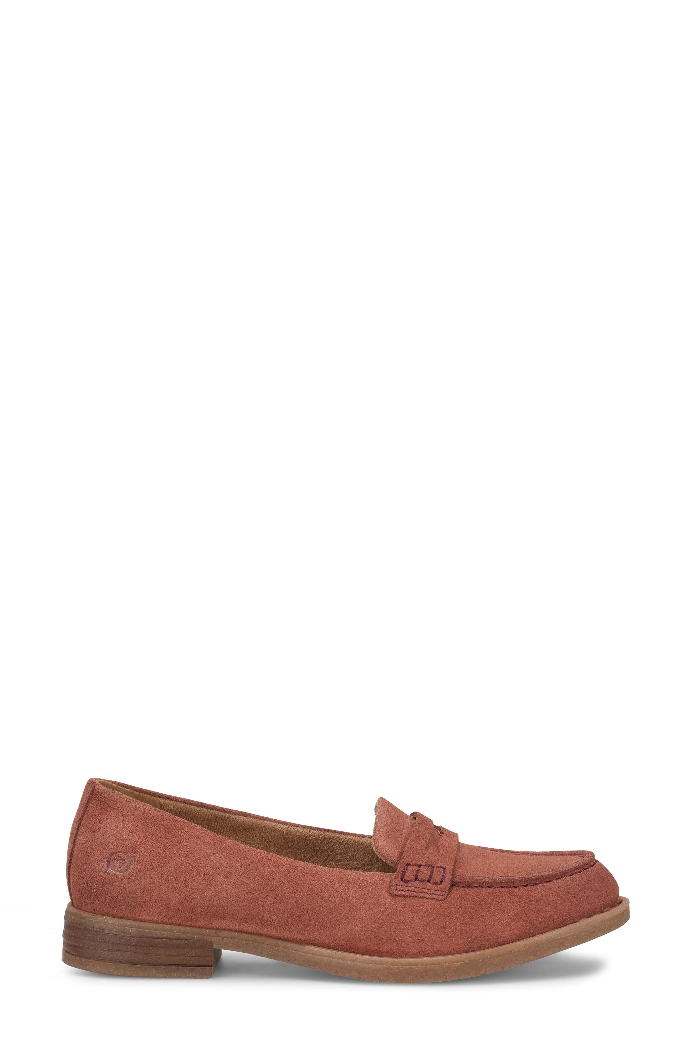 Børn Marlo Penny Loafer, Alternate, color, Rust Suede