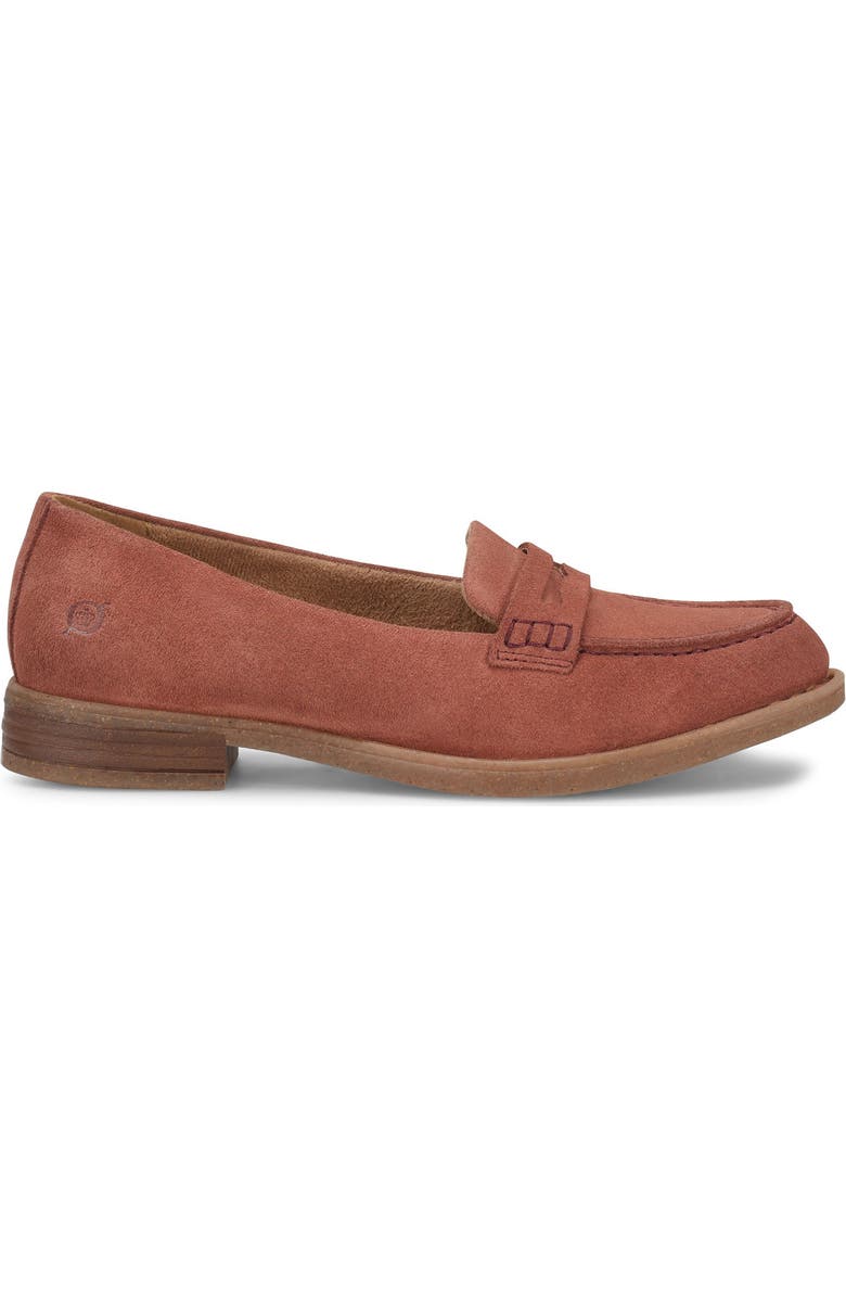 Børn Marlo Penny Loafer, Alternate, color, Rust Suede