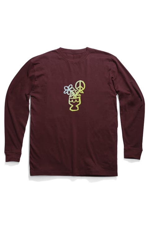 Scribbles Long Sleeve Cotton Graphic T-Shirt