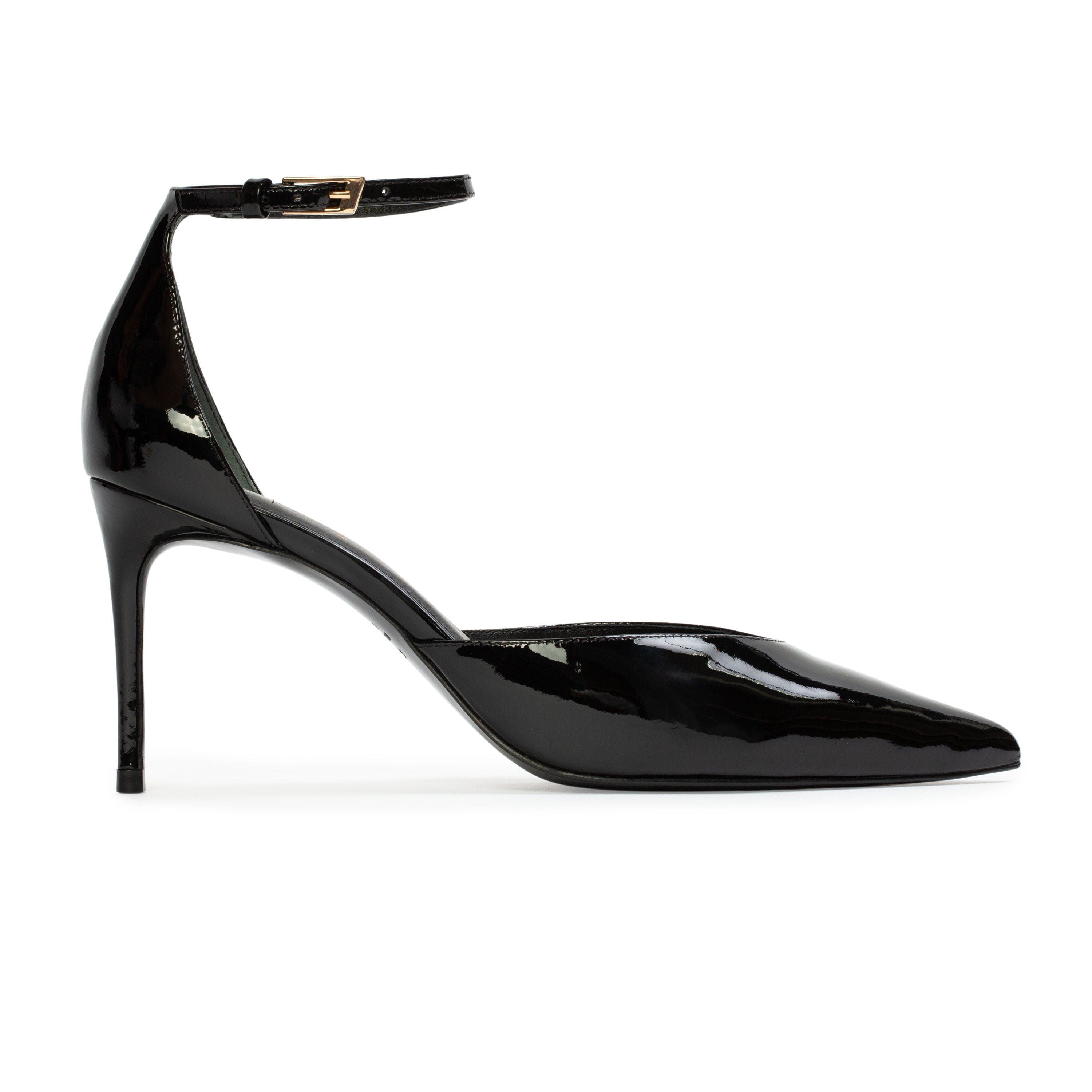 BLACK SUEDE STUDIO Darcie 80 Patent Pump, Main, color, Black Patent