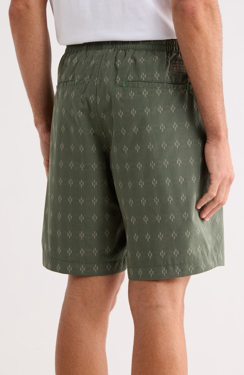 Scotch & Soda Geometric Print Stretch Cotton Shorts, Alternate, color,