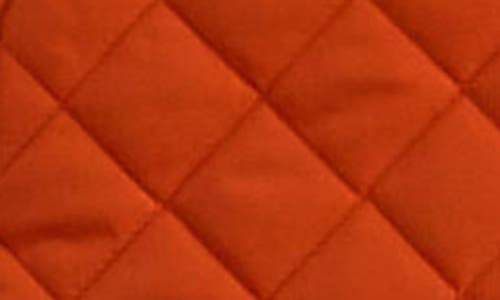 Shop Ralph Lauren Lauren  Diamond Quilted Jacket In Orange Lily