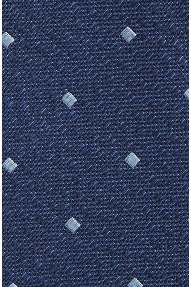 Men's Shop Warren Neat Silk Bow Tie, Alternate, color, DENIM