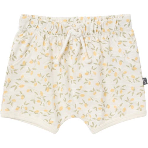 Modern Moments™ By Gerber Sleeveless Peplum Tops And Shorts Set In Ivory Lemon Vines/lt Yellow