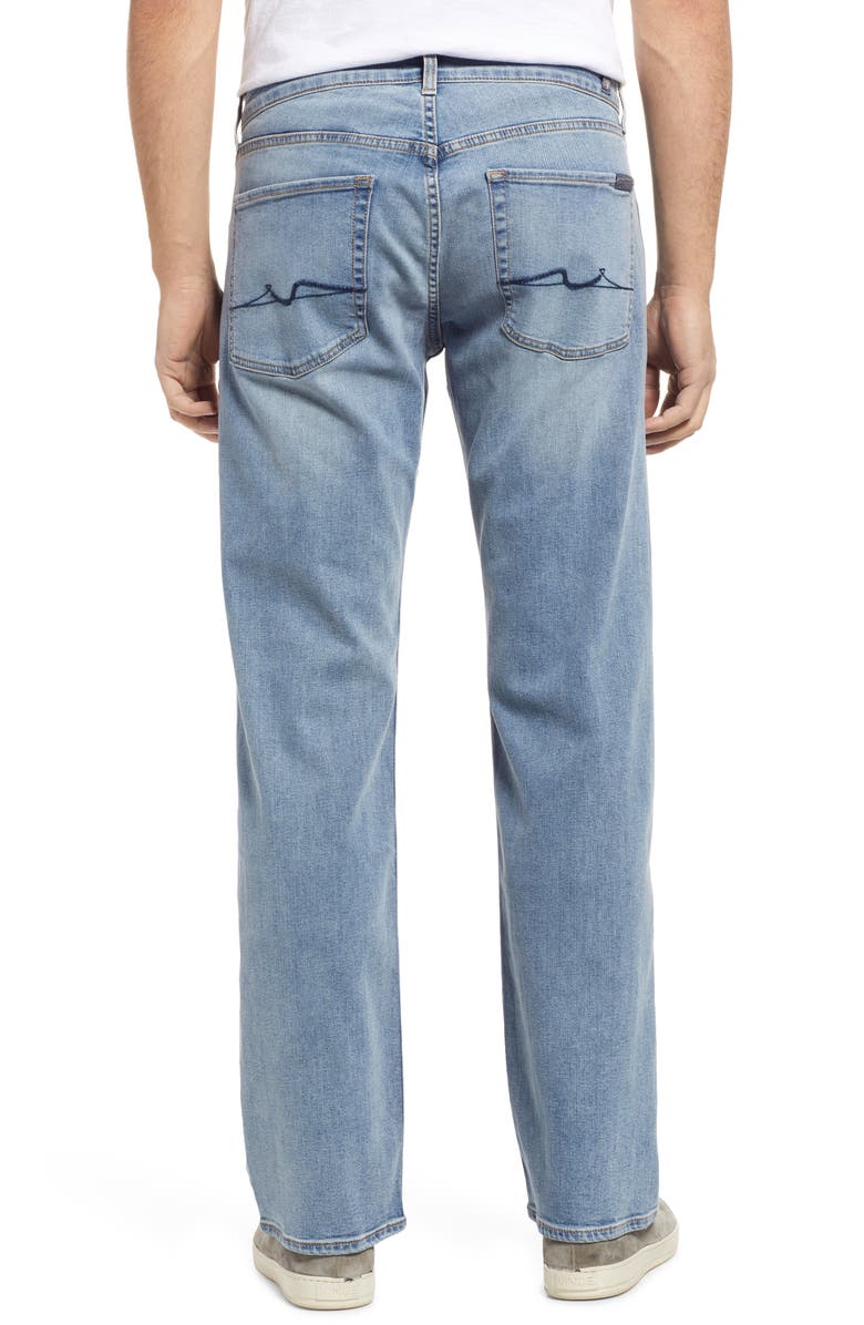 7 For All Mankind Austyn Squiggle Relaxed Straight Jeans, Alternate, color, 