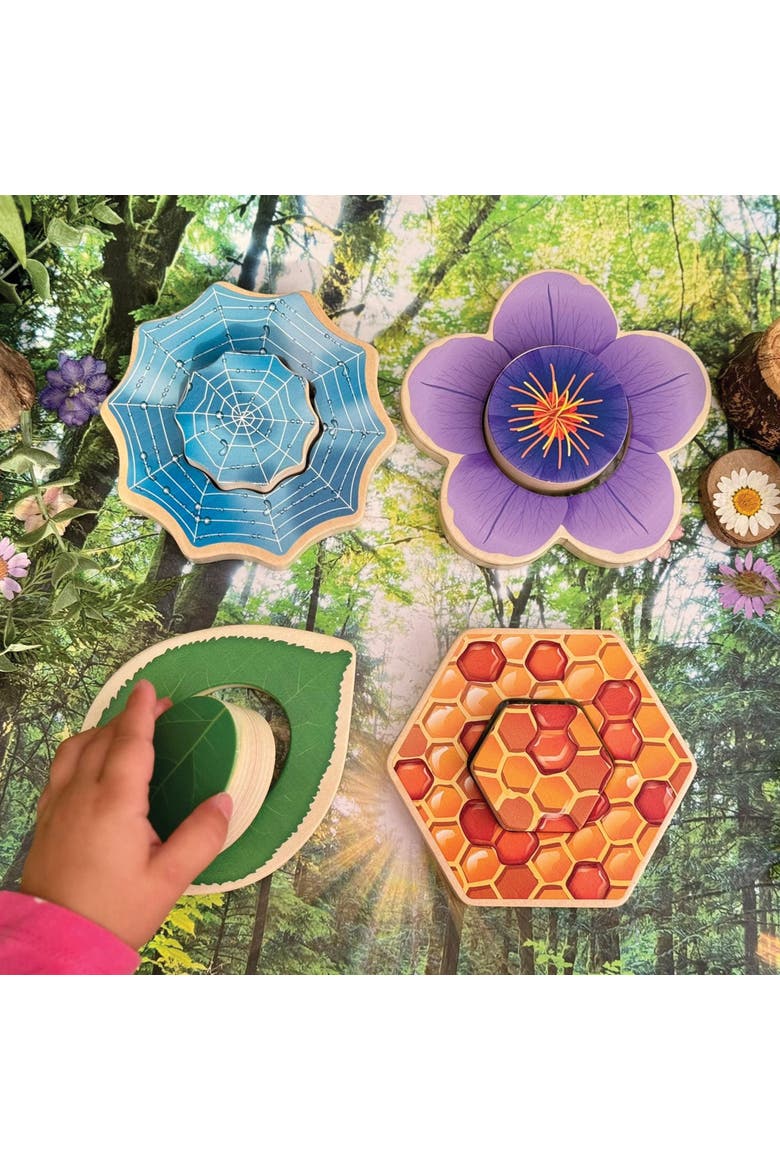 Who's Hiding? Garden Bug Puzzles - Set of 4, Alternate, color, Multicolored