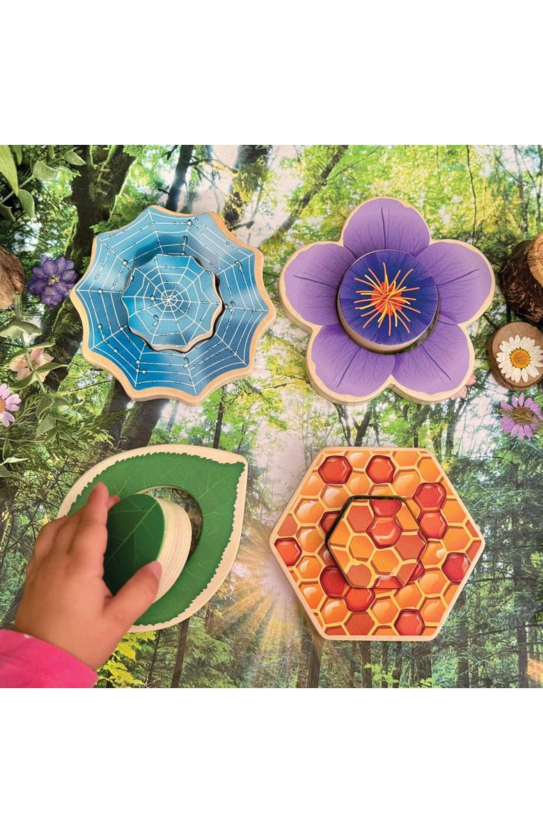 Yellow Door Who's Hiding? Garden Bug Puzzles - Set of 4, Alternate, color, Multicolored