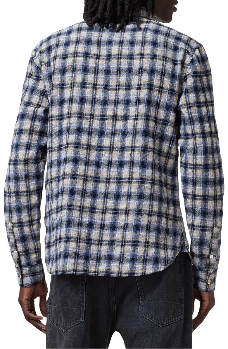 AllSaints Orin Plaid Long Sleeve Button-Up Shirt, Alternate, color, 