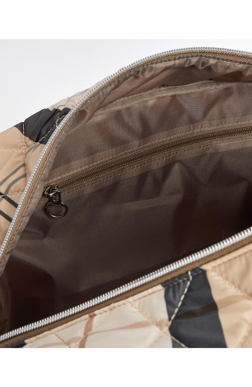Barbour Wetherham Tartan Quilted Travel Bag In Safari Tartan