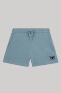 Dalix Womens Butterfly Midweight Washed Fleece Shorts