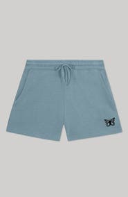 Dalix Womens Butterfly Midweight Washed Fleece Shorts