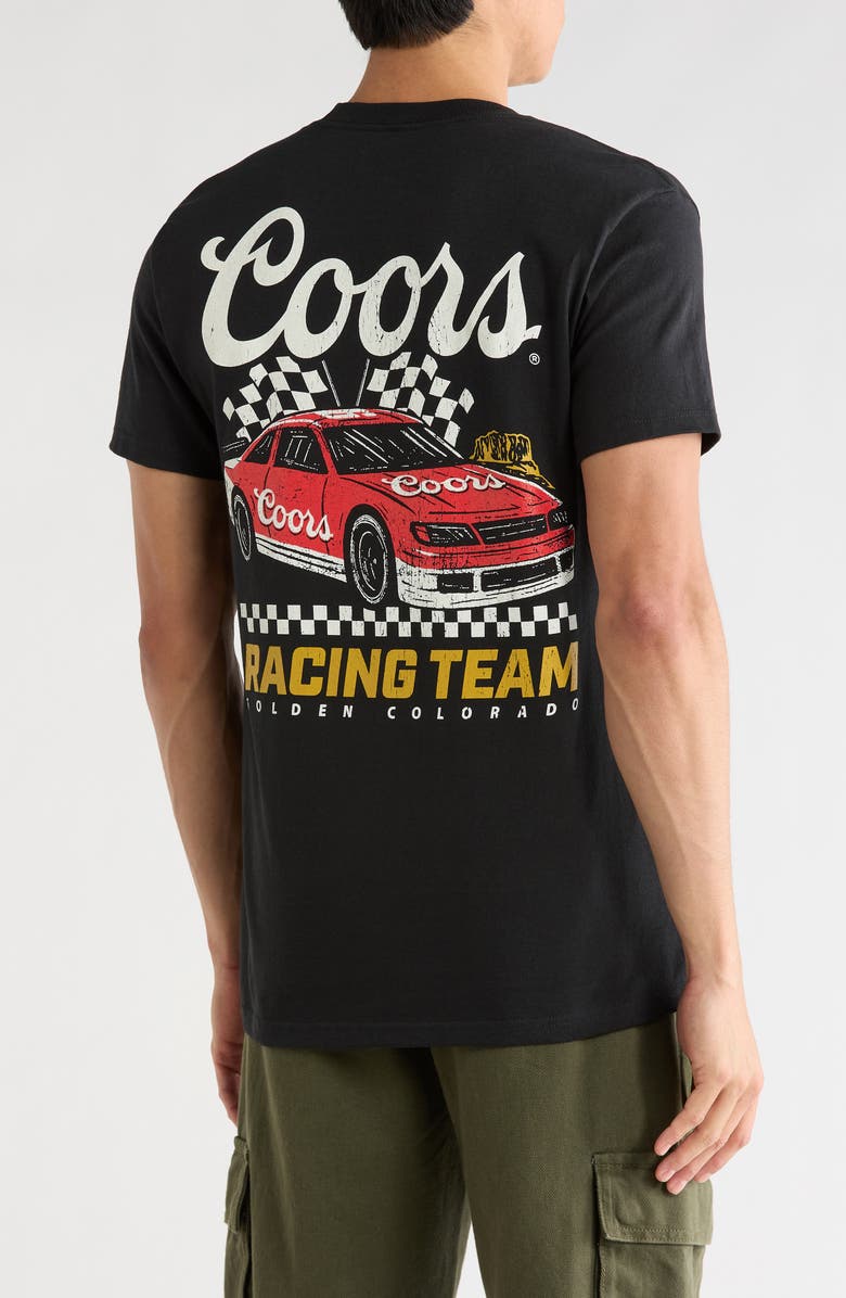 The Forecast Agency Coors Racing Team Cotton Graphic T-Shirt, Alternate, color, Black
