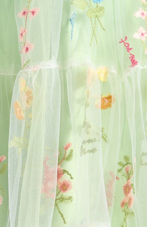 Iris & Ivy Kids' Embroidered Floral Mesh Dress