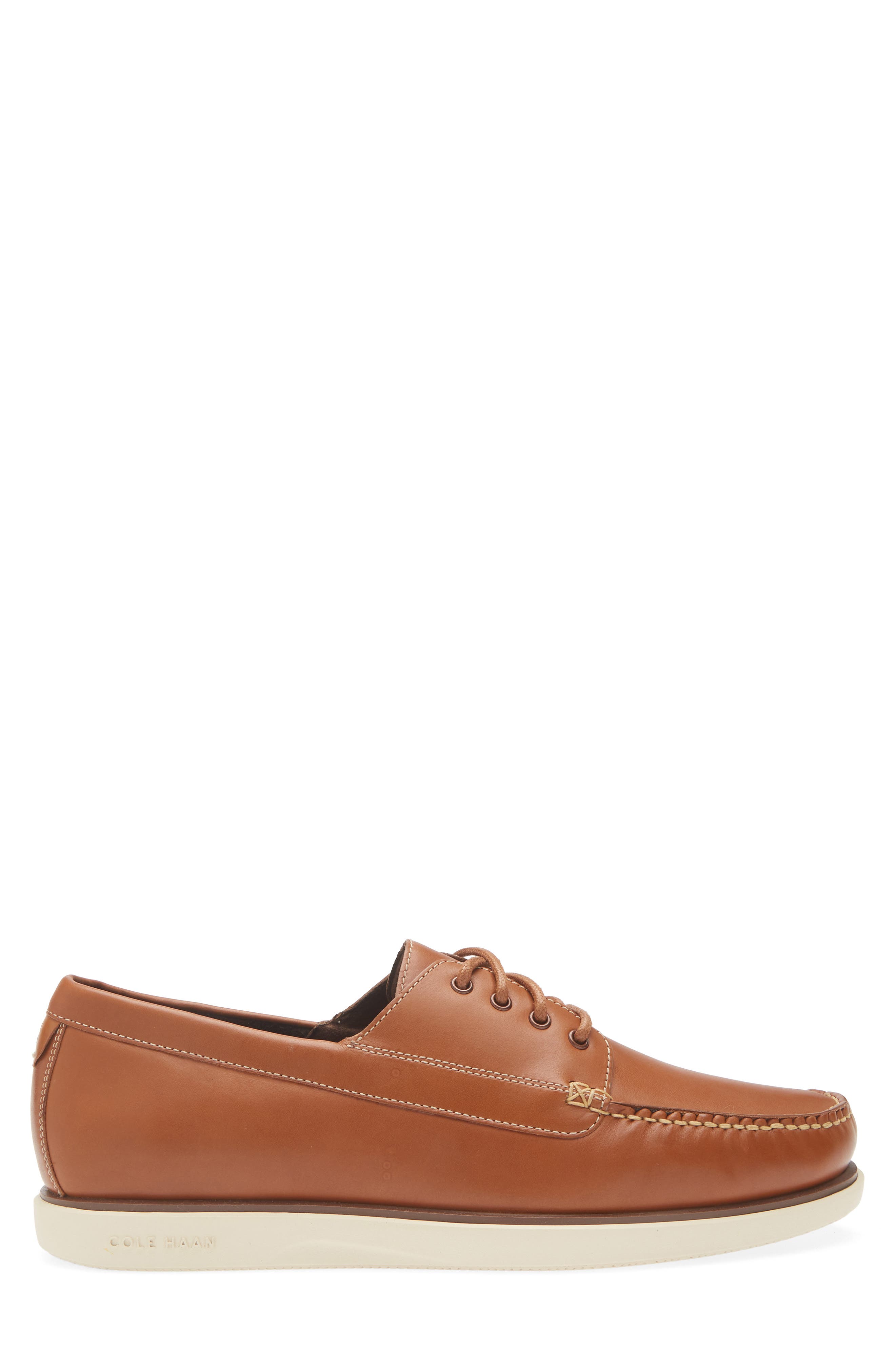 Cole Haan Grand 4-Eye Boat Shoe, Alternate, color, British Tan / Angora