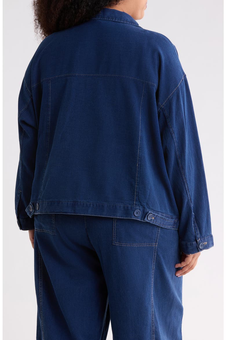 Long Sleeve Denim Jacket, Alternate, color, DARK WASH INDIGO