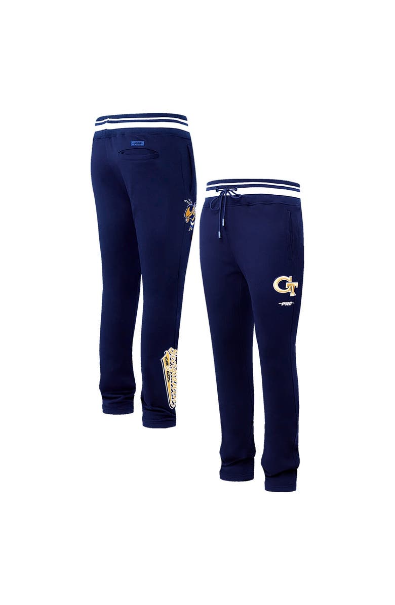 PRO STANDARD Men's Pro Standard Navy Georgia Tech Yellow Jackets Script Tail Fleece Sweatpants, Main, color, Navy