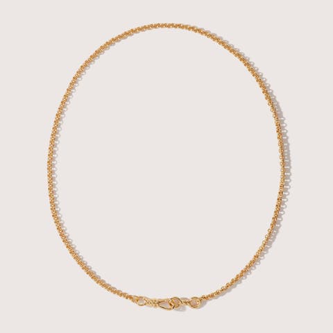 14kt Gold Vermeil Locked Necklace