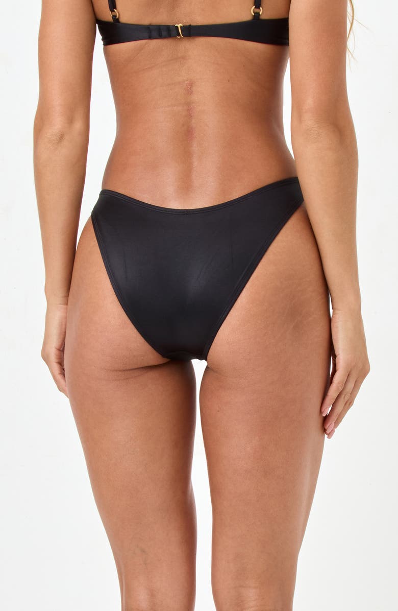 LSPACE Teagan O-Ring Full Bikini Bottoms, Alternate, color, Black