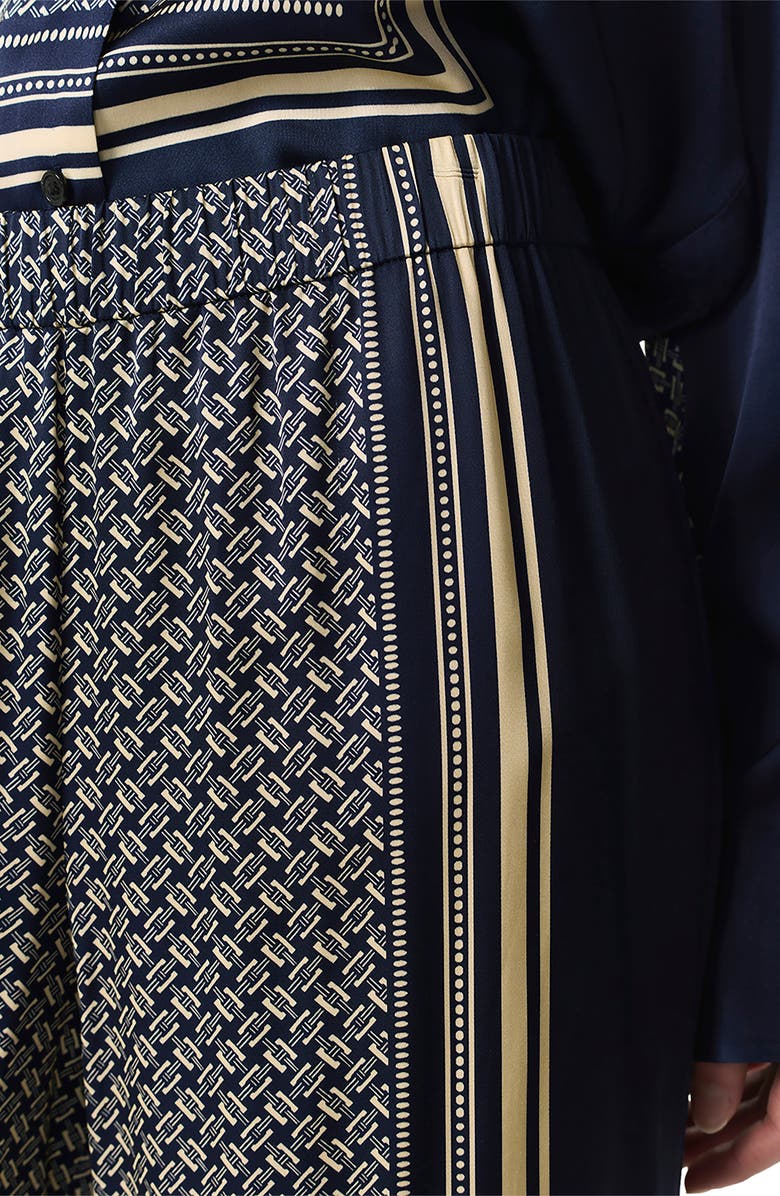 rag & bone Olive Printed Pants, Alternate, color, Deep Navy