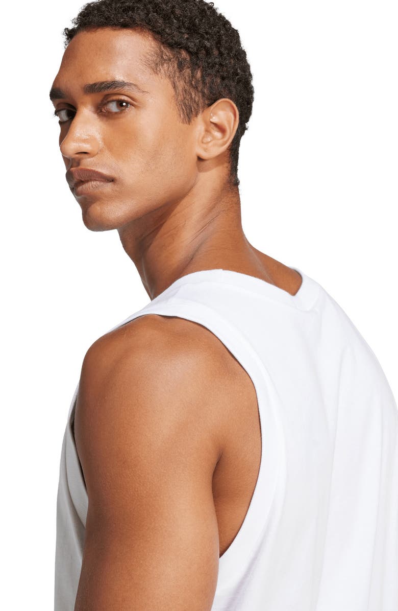 adidas Logo Graphic Tank, Alternate, color, White/ Black