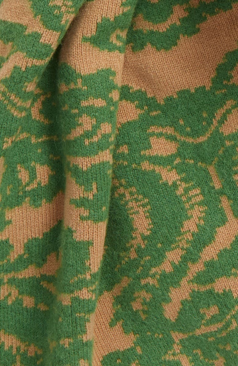 Dries Van Noten Tiaret Jacquard Double Face Alpaca Blend Scarf, Alternate, color, 