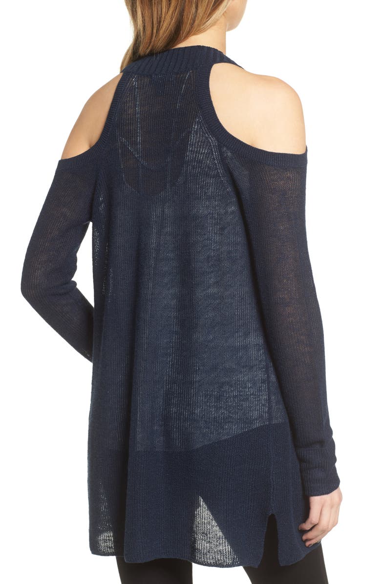 Chelsea28 Cold Shoulder Cardigan, Alternate, color,