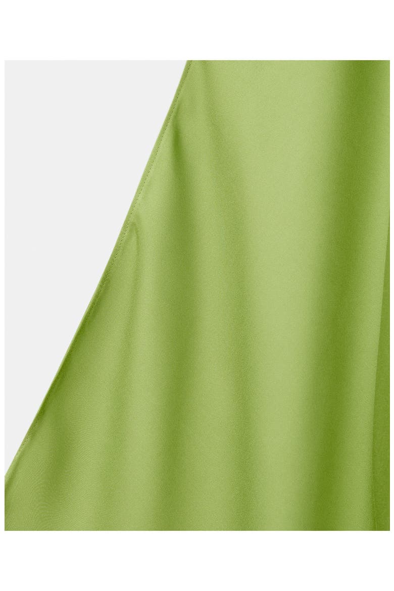Long Sleeve Satin Dress, Alternate, color, GREEN