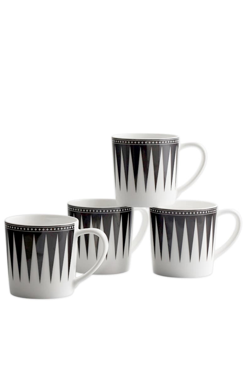 Caskata Marrakech Mug - Porcelain - Set 4, Alternate, color, Black