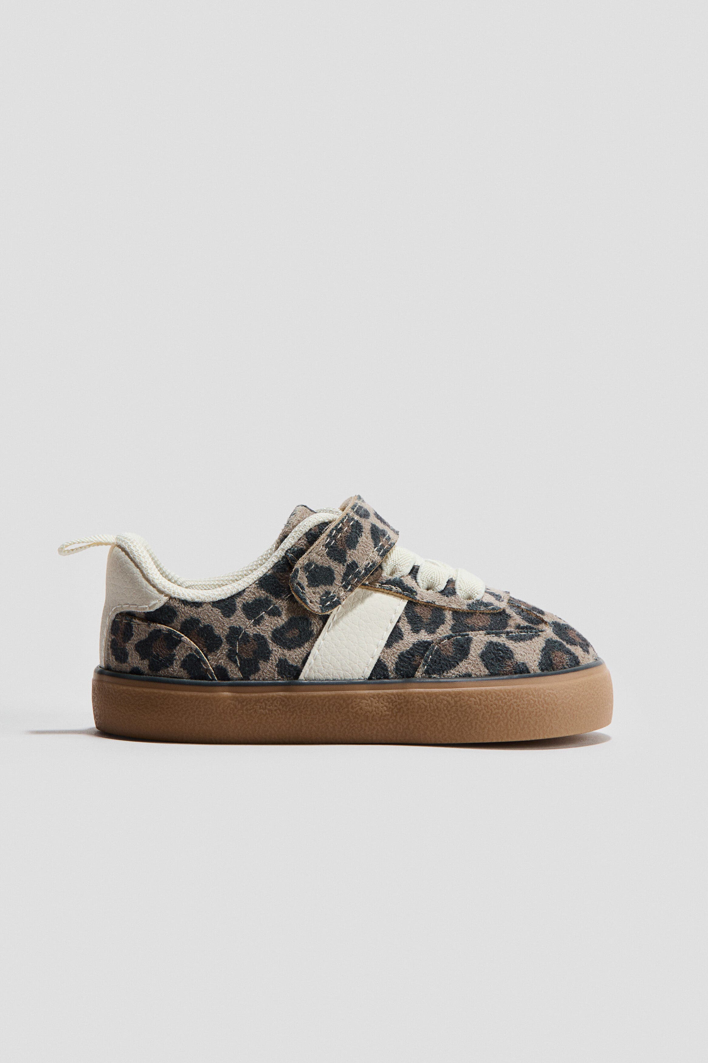 H&M Trainers, Main, color, Beige/Leopard Print