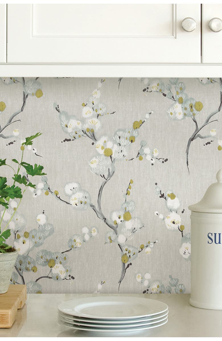 Wallpops Mirei Peel and Stick Wallpaper, Alternate, color, Grey