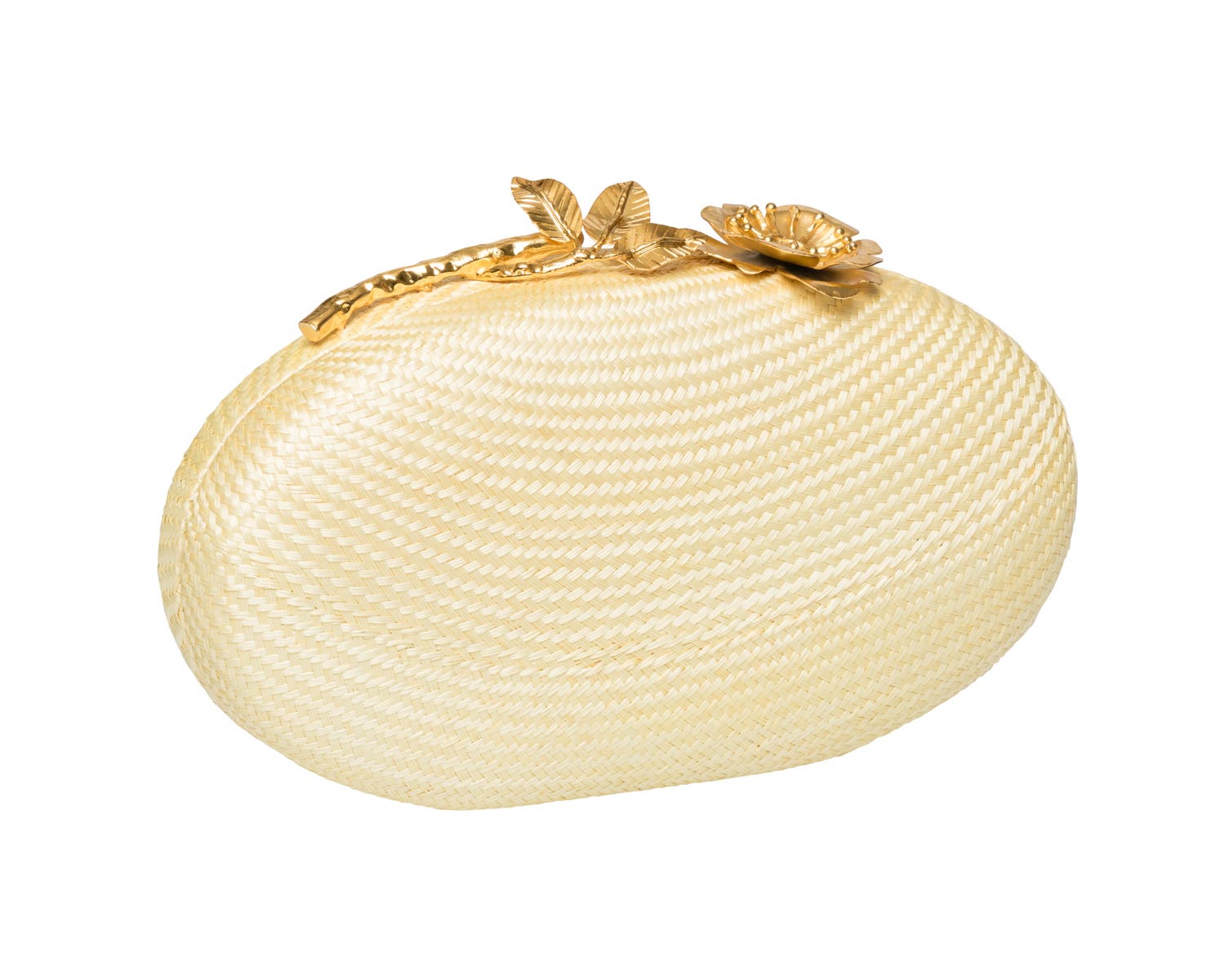 Rafe New York Joanna Oval Clutch, Alternate, color, Pale Yellow
